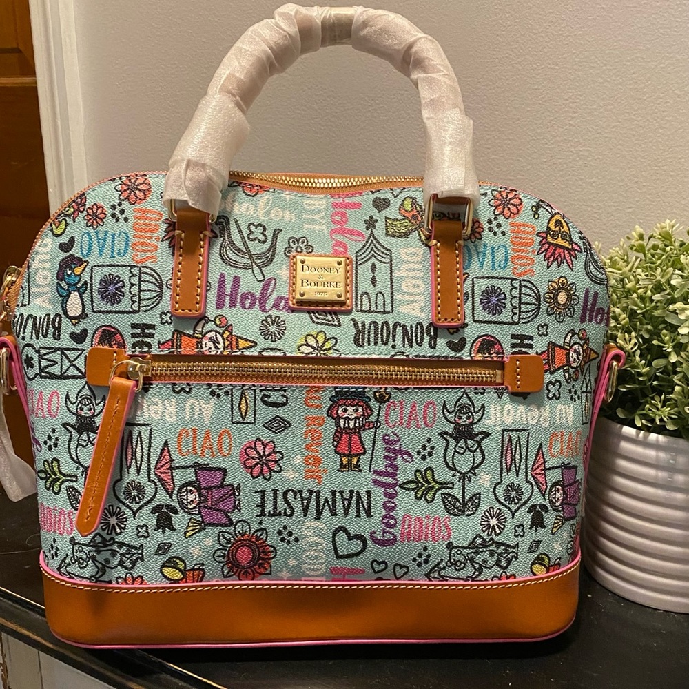 Disney Dooney & Bourke 2021 Small World Satchel